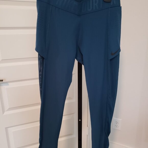 (NWOT) NIKE Dri-fit Court Baseline Tennis Leggings w/Ball Pockets (Size: L) - Picture 1 of 6